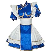 Micotaku Street Fighter Street Fighter Officially Licensed Chun Li Cosplay Costume Maid Costume Set