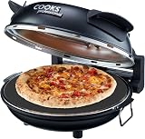 Cooks Professional Electric Pizza Oven 1200W with Stone Base 31cm Grey view 1