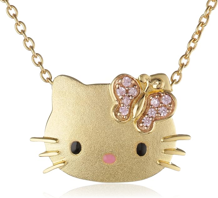 Hello Kitty "Butterfly Kitty" Gold Plated with Swarovski