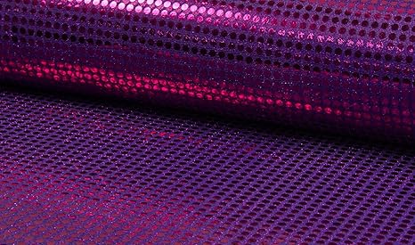 Fabrics-City LILA/PINK HOCHWERTIG PAILETTEN STOFF PAILLETTENSTOFF 6MM STOFFE, 4526