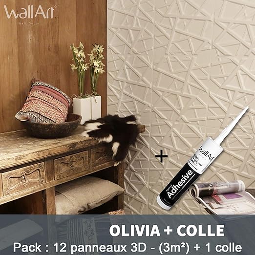 Avoir Images Panneau Mural 3d Olivia Colle Plaques Wallart 12 Panneaux dernière salutations