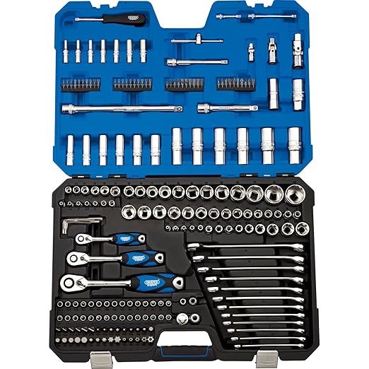 Draper 214 Piece Combination Drive Bit, Socket & Spanner Set Amazon.co