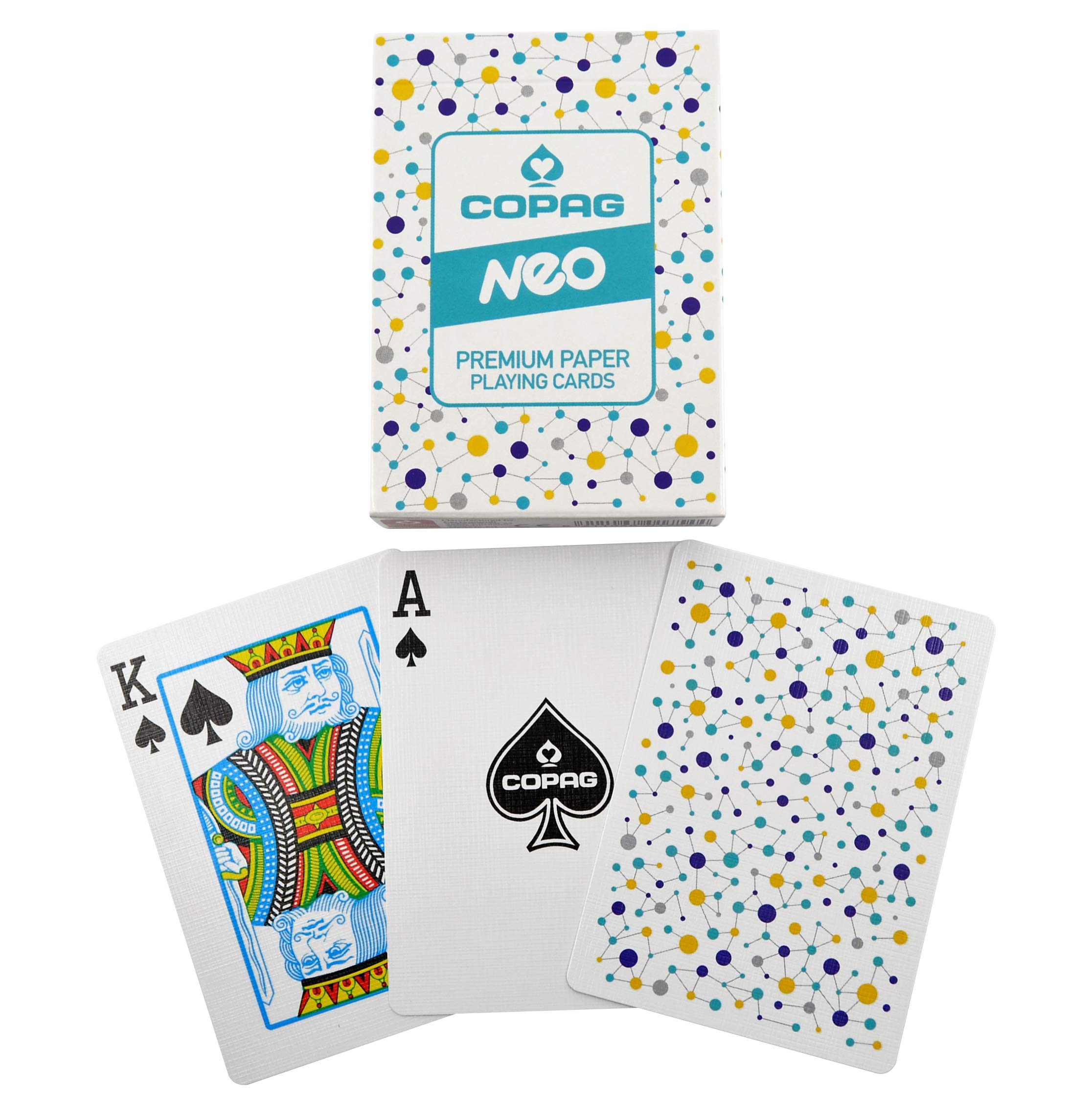 COPAG NEO Premium Playing Cards - Connect, Superior linen finish, Poker Size, 1 Deck, Easy To Shuffle and Durable, Great Gift For Any Card Enthusiast