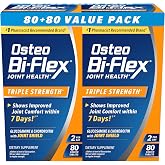 Osteo Bi-Flex Triple Strength Glucosamine Chondroitin Supplement, 80 Ct | Improve Joint Function, Strength, Flexibility, Mobility 80 Coated Tablets
