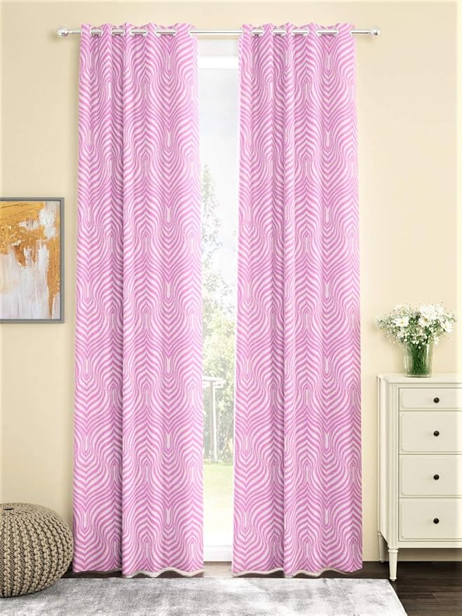 Buy Urban Space Room Darkening Blackout Curtains, Jacquard Premium