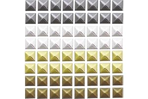 lacitycover Lot de 400 clous carrés à pointes en métal 4 couleurs pour loisirs créatifs