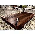 Black Walnut Large, Gorgeous, Full-of-Character, Forest-to-Table Solid Double Live Edge Wood Charcuterie/Appetizer/Dessert/Grazing/Serving Board. 100% USA Handcrafted. 27 x 15.5 x 1.25.