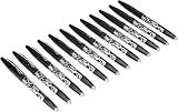 Pilot Frixion Erasable Rollerball Pen 0.7 mm Black Box of 12