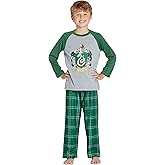 Harry Potter Pajamas Little And Big Boys' Raglan Shirt And Pants Sleepwear Set- (Gryffindor, Large, 10/12)