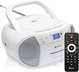 Denver TDC-280 Portable Radio CD Tape Cassette Player DAB+ FM Clock