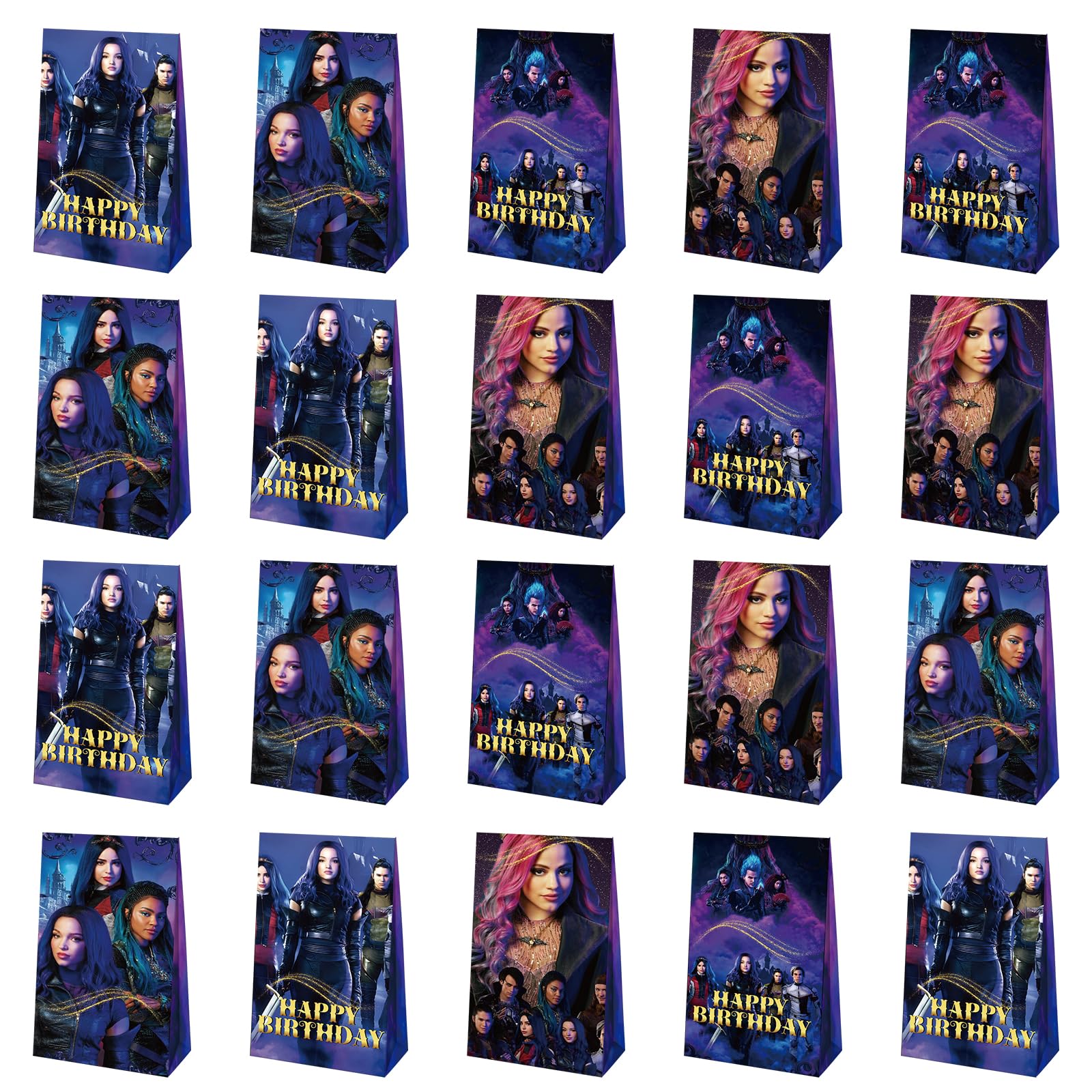 Photo 1 of Optiacan 20pcs Descendants Goodie Bags, Descendants Themed Party Bags for Boys Girls Kids Party Decorations (Descendants)