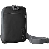 Eagle Creek Stash RFID Crossbody Bag, Black | Lightweight, Secure Travel Bag with RFID Blocking, Adjustable Strap and Multiple Pockets, Everyday Essentials and Security