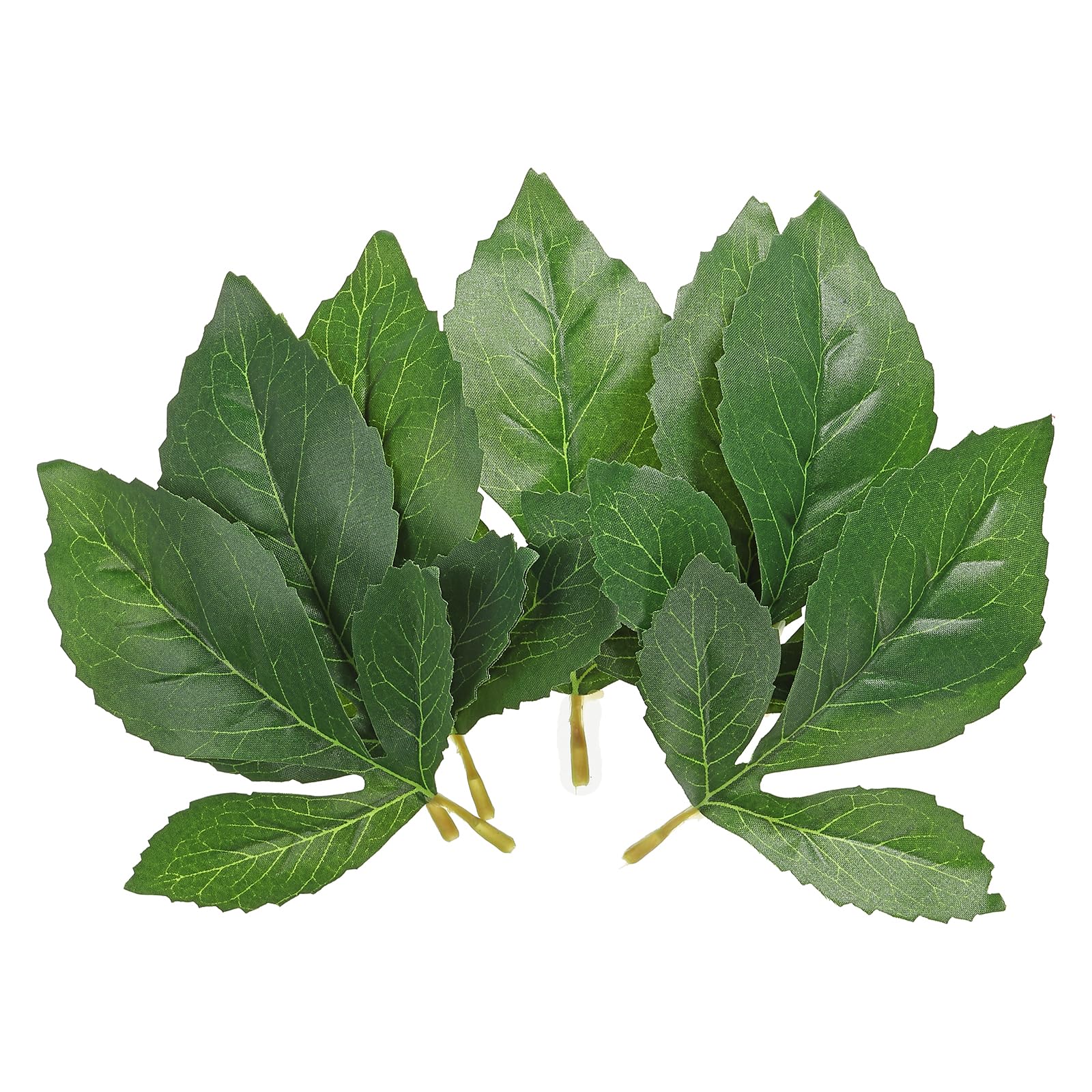 PATIKIL 5.51x4.72 Artificial Silk Dahlia Leaf, 80 Pcs Artificial Greenery Leaves Fake Leaves Fake Crafts Leaves for DIY Wedding Bouquets Home Decoration