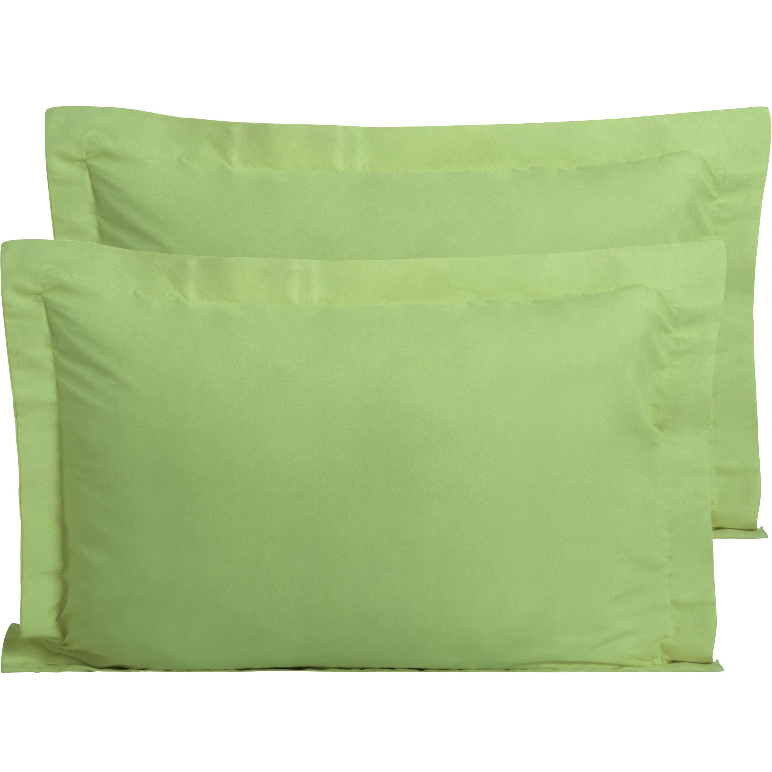 FLXXIE 2 Pack 100% Brushed Microfiber 1800 Oxford Pillowcases, Stain Fade and Wrinkle Resistant, Soft and Cozy King Oxford Pillow Cases | Hotel Quality Pillow Shams, Sage Green, 50x90 cm