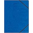 Herlitz Colorspan A4 Elastic Folder - Blue (5 Pieces)