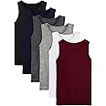 Cooraby 6 Pack Toddler Tank Top Kids Undershirts Soft Undershirt for Boys and Girls