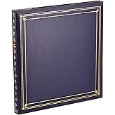 Pioneer Photo Albums MP-300/BB 300-Pocket Post Bound Leatherette Cover Photo Album for 3.5 by 5.25-Inch Prints, Bay Blue