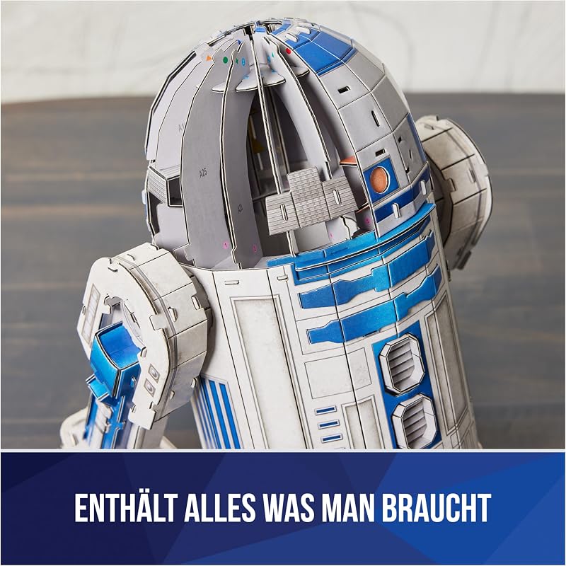 - Star Wars R2-D2 - detailreiches 3D-Puzzle aus hochwertigem Karton, 201 Teile, für Star Wars Fans ab 12 Jahren