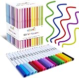abeec 100 Assorted Felt Tip Pens for Kids 3+ - 20 Colours Craft Art Set view 6
