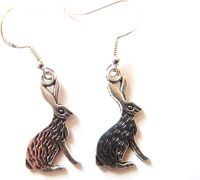 Orecchini A Gatto In Argento Tibetano Con Gancio In Argento 925 E Turchese &ndash; Nuovi