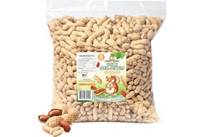 SNEAKY MANGO Premium Quality Raw Peanuts in Shell - 8 Pounds – All-Natural Food for Squirrels, Deer, Birds, and Other Wildlife Animals – Grown in The USA for Healthy Nutrition