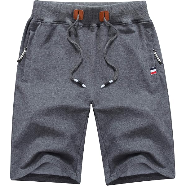Muzboo Men's Quick-Dry Gym Shorts With Zipper Pockets - Lightweight Sports & Training Shorts - View #2
