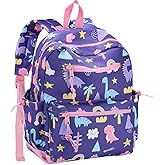 Toddler Backpacks for Girls,Chase Chic 12 Inch Preschool Kindergarten Backpack for Kids 2-5,Mini Cute Toddler Bag with Chest Strap for Daycare Travel(Purple Dinosaur)