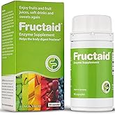 Fructaid Enzyme Supplement - 90 Capsules, so That You can Enjoy Fruits, Fruit Juices, Soft Drinks, and Sweets Again, Dietary Supplement, Gluten-Free, Lactose-Free