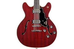 Guild Guitars Starfire IV ST 12-String Semi-Hollow Body Electric Guitar, Cherry Red, Double-Cut w/stop tail, Newark St. Collection, with Hardshell Case