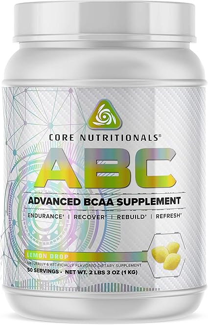 Amazon Com Core Nutritionals Abc Platinum Advanced Bcaa Supplement 50 Servings Lemon Drop Health Personal Care