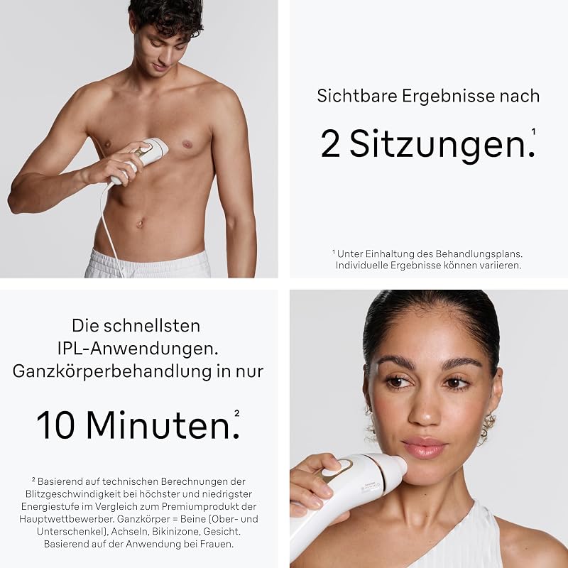 IPL Geräte Haarentfernung Silk·expert Pro 5, PL5442, Weiß/Gold