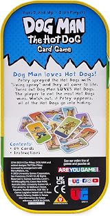 University Games Dog Man The Hot Dog Card Game 2-4 Players Yellow view 8