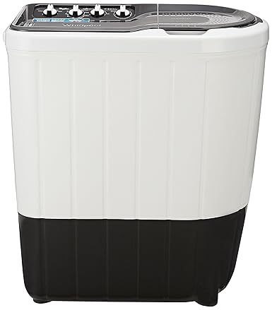 Whirlpool 6.5 kg Semi-Automatic Top Loading Washing Machine (Superb Atom 65S, Dark Grey)