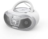 Roxel RCD-S70BT Portable Boombox CD Player with Remote Silver view 2