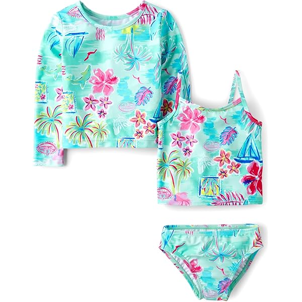 Amazon.com: Janie and Jack Womens Floral Rashguard Swim (Toddler