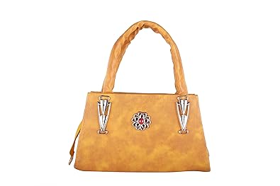 Varoonss Womens Synthetic Small Handbag (Yellow)