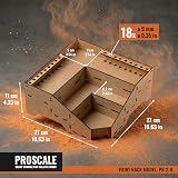 PROSCALE Universal Corner Paint Organizer for Miniatures Modular Corner Rack view 2
