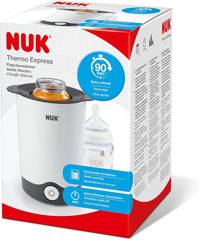 Thermo Express scaldabiberon | Riscalda delicatamente cibi liquidi e pappe in 90 secondi | Spegnimento automatico | Cestello estraibile per una semplice rimozione | Spina europea a 2 poli