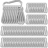 High-PQ Carabiners Clip Spring Snap Hook,Heavy Duty Galvanized Steel Carabiner,Safety Quick Links Snap Hooks,Spring Clips for Swing Hammock Camping Keychain Outdoor