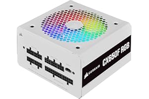 Corsair CX650F RGB, 650 Watt, 80 Plus Bronze, Fully Modular RGB White Power Supply, 650 Watts