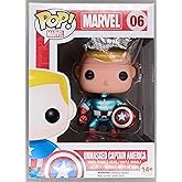 Funko POP Vinyl Comikaze Exclusive 2014 Unmasked Captain America Figure