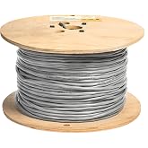 EWCS Equal to Belden 8760 18AWG Stranded Tinned 100% Copper 1 Pair Shielded Overall Gray PVC Jacket 300 Volts (UL Listed)- 500 Feet