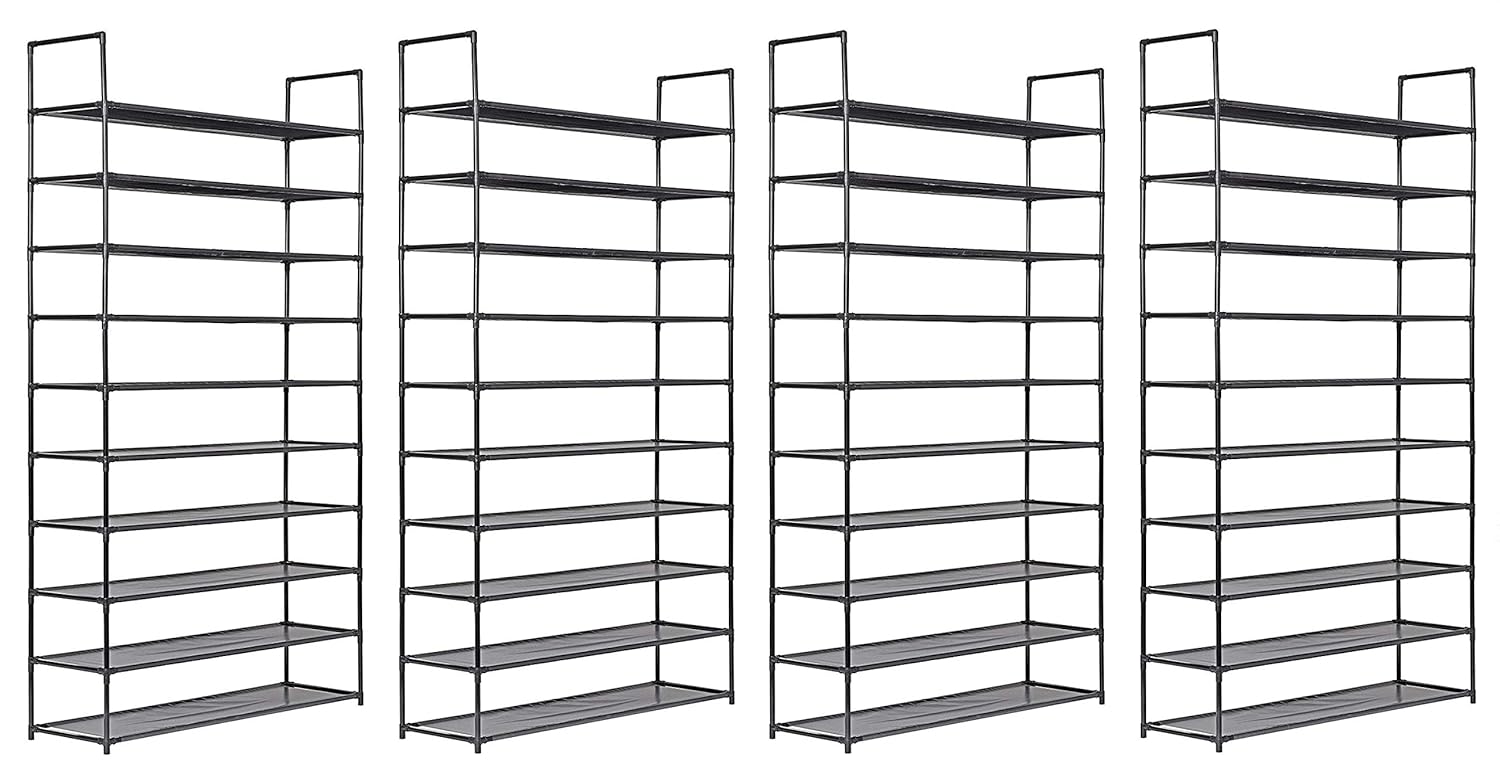 Best Muscle Rack 4-Level Shoe Rack (Black)
