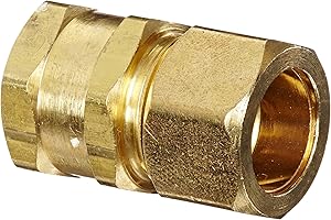 Anderson Metals - 50066-1008 50066 Brass Compression Tube Fitting, 5/8" Tube OD x 1/2" Female Pipe