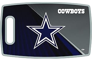 SPORTSVAULT Sports Vault NFL Dallas Cowboys Large Cutting Board, 14.5" x 9"