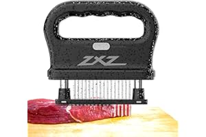 ZXZ Premium Meat Tenderizer Mallet – 48 Stainless Steel Blades, Ideal for Marinated Meats, Beef, Steak, Chicken, Poultry & Mo