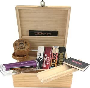 Caja XL para fumadores + Accesorios (enrollador cónico ...