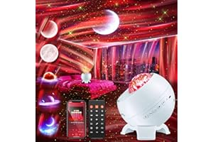 STARYOU Galaxy Projector Northern Lights Projector,180 Lighting Modes Galaxy Light Projector, 15 White Noise&Bluetooth Northern Lights Projector, Remote+Timer Star Projector Galaxy Light Projector, Star Gifts