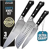 Cutluxe Chef Knife Set, 3 PCS Professional Chef's