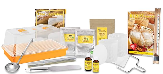 Käse selber Machen - Weißschimmel (Camembert) selber Machen Set; Traditionelle Käseherstellung